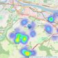 Target Property NE - Whickham listings heatmap