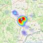 Tarr Residential - Chard listings heatmap