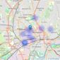 Tattershalls Ltd - Nottingham listings heatmap