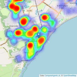 Taylor Engley - Eastbourne listings heatmap