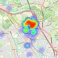 Taylor Hawkins Estate Agents - Edgware listings heatmap