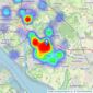 Taylor Hill & Bond - Park Gate listings heatmap