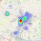 Taylor Made - Bedford listings heatmap