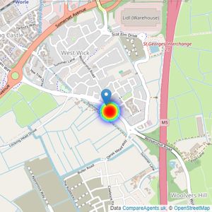 Taylor Wimpey listings heatmap