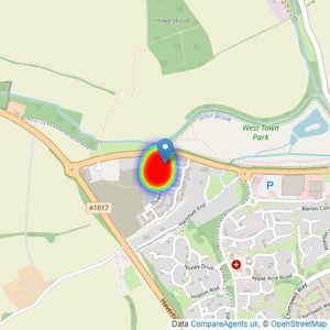 Taylor Wimpey listings heatmap