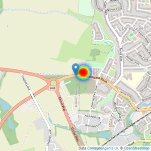 Taylor Wimpey listings heatmap