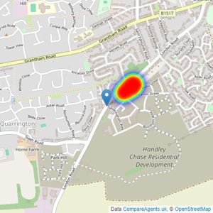 Taylor Wimpey listings heatmap