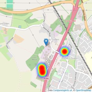 Taylor Wimpey listings heatmap