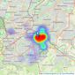 Taylors Estate Agents - Brislington listings heatmap