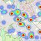 Taylors Estate Agents - Dunstable listings heatmap