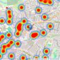 Taylors Estate Agents - Fishponds listings heatmap