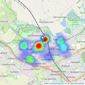 Taylors Estate Agents - Wolverton listings heatmap