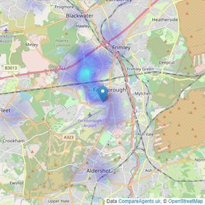 Te Koop - Farnborough listings heatmap