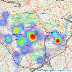 Tedworth Property Limited - London listings heatmap