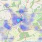 TEMPLE ESTATES - Mansfield listings heatmap