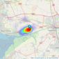 Tempo Estates - Preston listings heatmap