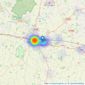 Tennens Properties Ltd - Bury St. Edmunds listings heatmap