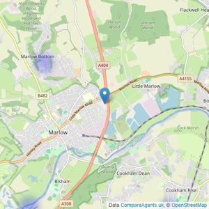 Thames & Country - Marlow listings heatmap