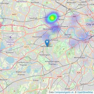 The Agency Group - London listings heatmap