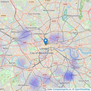 The Agency UK - Covering Nationwide listings heatmap