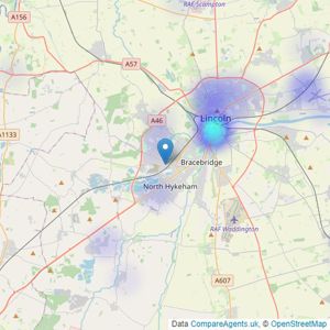 The Agent - Lincolnshire listings heatmap