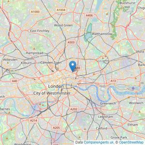 The Agents Network - London listings heatmap