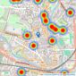 The Apartment Company - Bath listings heatmap