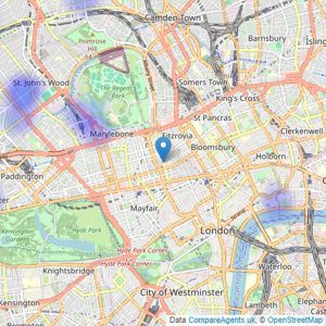 The Avenue Real Estate Group - London listings heatmap