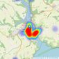 The Coastal House - Dartmouth listings heatmap