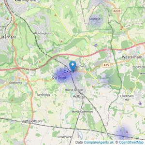 THE DBLS PARTNERSHIP LLP - Oxted listings heatmap