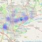 The Estate Agents 1977 - Northampton listings heatmap