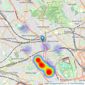 The Estate Company - Hampstead listings heatmap