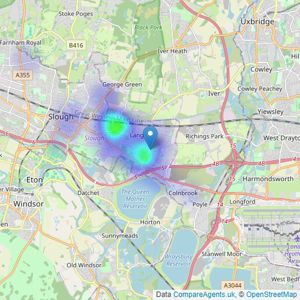 The Flatman Partnership - Langley listings heatmap