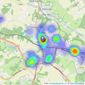 The Frost Partnership - Amersham listings heatmap