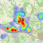 The Frost Partnership - Beaconsfield listings heatmap