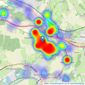 The Frost Partnership - Flackwell Heath listings heatmap