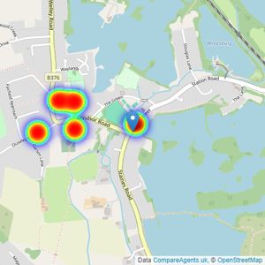 The Frost Partnership - Wraysbury listings heatmap