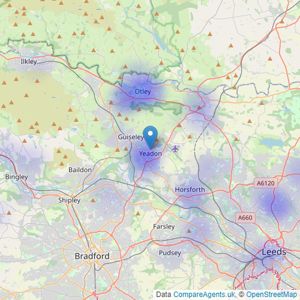 The Home Movement - Leeds listings heatmap