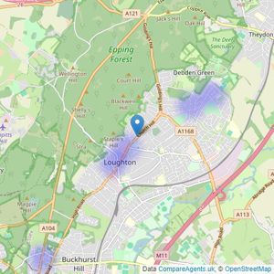 The Jenkin Partnership - Loughton listings heatmap