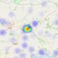 The Norfolk Agents - Fakenham listings heatmap