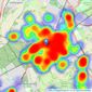 The Personal Agent - Epsom listings heatmap