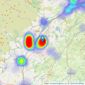 The Property Boom Ltd - Glasgow listings heatmap