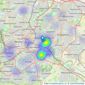 The Property Centre - Bristol listings heatmap