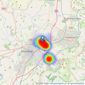 The Property Centre - Churchdown listings heatmap