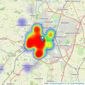 The Property Centre - St Johns listings heatmap