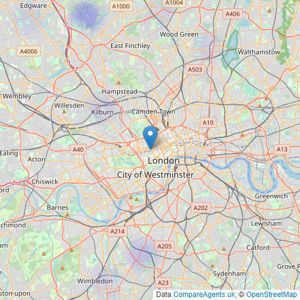 The Property Experts - London listings heatmap