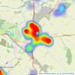 The Property Experts - Southam listings heatmap