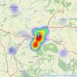 The Property Hub - Ross On Wye listings heatmap