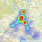 The Purple Property Shop - Bolton listings heatmap