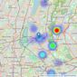 The Stow Brothers New Homes - London listings heatmap